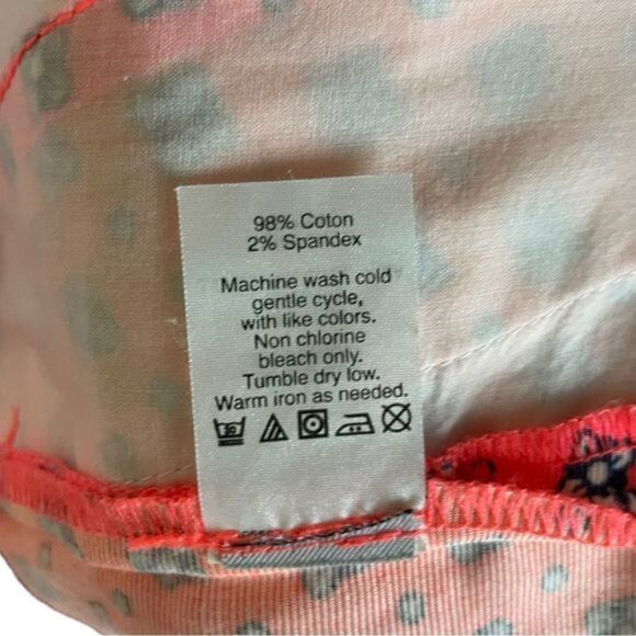 J. Crew Bright Coral Patterned Pleated Shorts Size 10 - Picture 6 of 8
